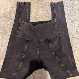 Aerie Washed Black Jeggings